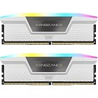 Модуль памяти для компьютера DDR5 32GB (2x16GB) 5600 MHz Vengeance RGB White Corsair (CMH32GX5M2B5600C40W)