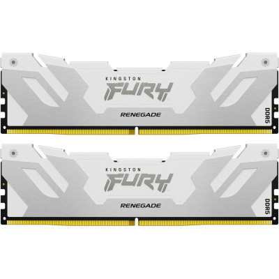 Модуль памяти для компьютера DDR5 32GB (2x16GB) 7600 MHz Renegade White XMP Kingston Fury (ex.HyperX) (KF576C38RWK2-32) (U0922434)