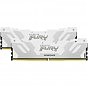 Модуль памяти для компьютера DDR5 32GB (2x16GB) 7600 MHz Renegade White XMP Kingston Fury (ex.HyperX) (KF576C38RWK2-32) (U0922434)