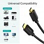 Кабель мультимедійний HDMI to HDMI 2.0m V.2.1 8K 60Hz HDR10 HLG 48Gbps YUV 444 Choetech (XHH-TP20) (U0792642)