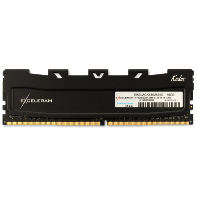 Модуль пам'яті для комп'ютера DDR4 16GB 2666 MHz Black Kudos eXceleram (EKBLACK4162619C) (U0446615)