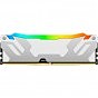 Модуль памяти для компьютера DDR5 16GB 6400 MHz Renegade White/Silver Kingston Fury (ex.HyperX) (KF564C32RWA-16) (U0909517)