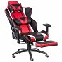 Кресло игровое Special4You ExtremeRace black/red/white with footrest (E6460) (U0651963)