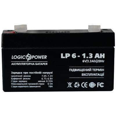 Батарея к ИБП LogicPower LPM 6В 1.3 Ач (4157) (U0155139)