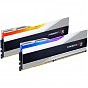 Модуль памяти для компьютера DDR5 64GB (2x32GB) 6000 Trident Z5 RGB Silver G.Skill (F5-6000J3238G32GX2-TZ5RS) (U0797830)