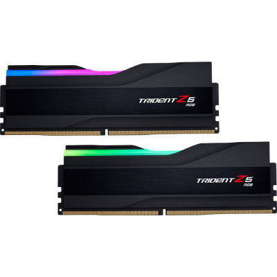 Модуль пам'яті для комп'ютера DDR5 32GB (2x16GB) 8000 MHz Trident Z5 RGB Black G.Skill (F5-8000J3848H16GX2-TZ5RK) (U0862713)