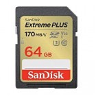 Карта памяти SanDisk 64GB SD class 10 UHS-I Extreme PLUS (SDSDXW2-064G-GNCIN)