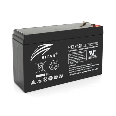 Батарея к ИБП Ritar AGM RT1250, 12V-5Ah (RT1250BL) (U0930187)