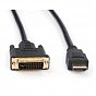 Кабель мультимедийный HDMI to DVI 24+1 5.0m Vinga (VCPHDMIDVI5) (U0485497)