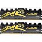 Модуль памяти для компьютера DDR4 16GB (2x8GB) 3200 MHz Panther Black/Gold Apacer (AH4U16G32C28Y7GAA-2)