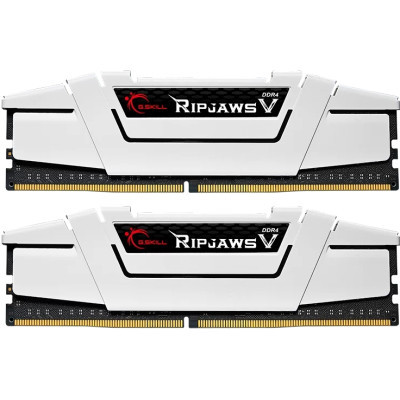 Модуль пам'яті для комп'ютера DDR4 32GB (2x16G) 3600 MHz RipjawsV White G.Skill (F4-3600C18D-32GVW) (U0922405)