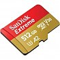 Карта памяти SanDisk 512GB microSD class 10 UHS-I U3 V30 Extreme (SDSQXAV-512G-GN6MA) (U0874212)