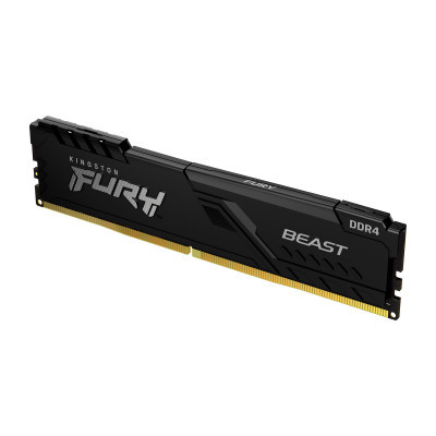 Модуль пам'яті для комп'ютера DDR4 8GB 3600 MHz Fury Beast Black Kingston Fury (ex.HyperX) (KF436C17BB/8) (U0559426)