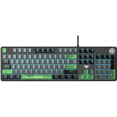 Клавиатура Aula F2088 PRO Plus 9 Green Keys KRGD Blue USB UA Black/Gray (6948391234892) (U0826111)