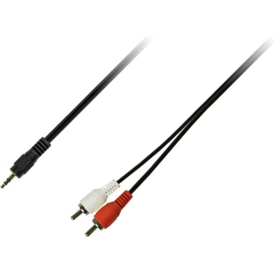 Кабель мультимедийный Jack 3.5mm M to 2xRCA M 1.5m Piko (1283126473890) (U0832366)