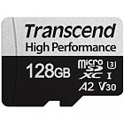 Карта памяти Transcend 128GB microSDXC class 10 UHS-I U3 A2 340S (TS128GUSD340S)