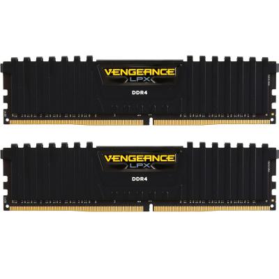 Модуль памяти для компьютера DDR4 16GB (2x8GB) 3200 MHz Vengeance LPX Black Corsair (CMK16GX4M2B3200C16) (U0161832)