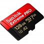 Карта памяти SanDisk 128 GB microSDXC UHS-I U3 Extreme Pro+SD Adapter (SDSQXCD-128G-GN6MA) (U0722138)