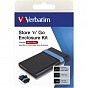 Карман внешний Verbatim SSDHDD 2.5» USB 3.2 GEN 1-SuperSpeed (53106) (U0624425)