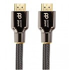 Кабель мультимедийный HDMI to HDMI 2.0m 2.1V, Ultra HD 8K, eARC, 30AWG PowerPlant (CA912193)