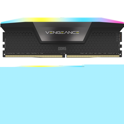 Модуль памяти для компьютера DDR5 32GB (2x16GB) 6000 MHz Vengeance RGB Black Corsair (CMH32GX5M2B6000C30) (U0862949)