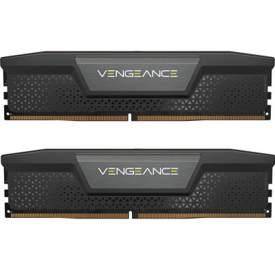 Модуль памяти для компьютера DDR5 64GB (2x32GB) 6400 MHz Vengeance Black Corsair (CMK64GX5M2B6400C32) (U0886802)