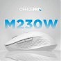 Мышка OfficePro M230W Silent Click Wireless/Bluetooth White (M230W) (U0943850)