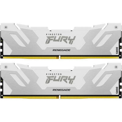 Модуль пам'яті для комп'ютера DDR5 32GB (2x16GB) 7200 MHz Renegade White XMP Kingston Fury (ex.HyperX) (KF572C38RWK2-32) (U0944202)