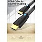 Кабель мультимедийный HDMI to HDMI 8.0m V2.0 Engineering 4K 60Hz 18Gbps HD 7.1 PVC Black Vention (AAMBK) (U0955488)