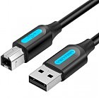 Кабель для принтера USB 2.0 AM/BM 1.0m 480Mbps PVC black Vention (COQBF)