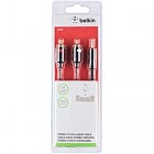 Кабель мультимедийный Jack 3.5mm to 2RCA Belkin (F3Y116BT2M)