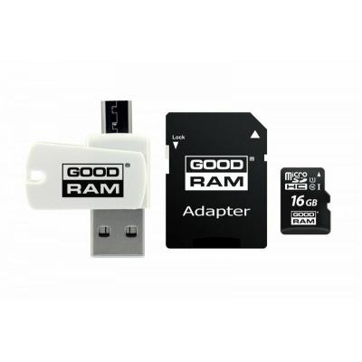 Карта памяти Goodram 16Gb microSDHC class 10 UHS-I (M1A4-0160R12) (U0421948)