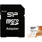 Карта памяти Silicon Power 256Gb microSDXC U3 A1 V30 Superior Color 100R/80W + adapter (SP256GBSTXDU3V20AB)