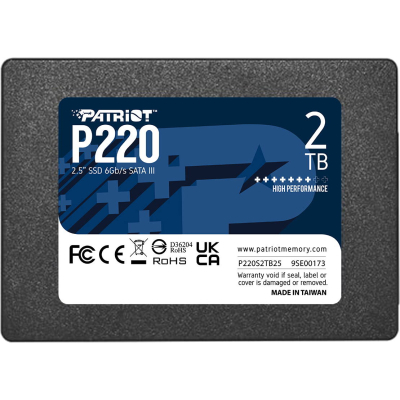 Накопитель SSD 2.5» 2TB P220 Patriot (P220S2TB25) (U0826566)