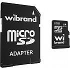 Карта памяти Wibrand 8GB microSD class 10 (WICDHC10/8GB-A)