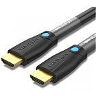 Кабель мультимедийный HDMI to HDMI 10.0m V2.0 Engineering 4K 60Hz 18Gbps HD 7.1 PVC Black Vention (AAMBL)