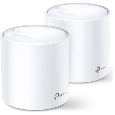 Точка доступа Wi-Fi TP-Link DECO X60 2PK AX3000 1xGE LAN 1xGE WAN MU-MIMO OFDMA MESH (DECO-X60-2-PACK) (U0600580)