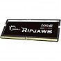 Модуль пам'яті для ноутбука SoDIMM DDR5 16GB 4800 MHz Ripjaws G.Skill (F5-4800S4039A16GX1-RS) (U0696570)