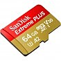 Карта памяти SanDisk 64GB microSD class 10 V30 Extreme PLUS (SDSQXBU-064G-GN6MA) (U0874217)