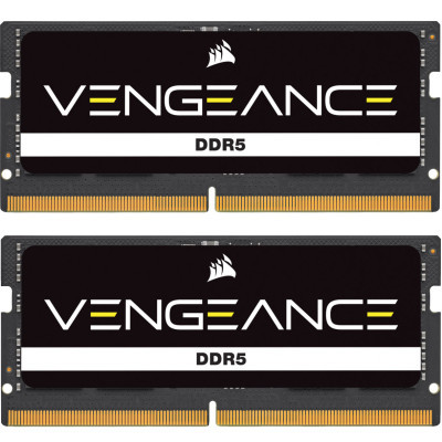 Модуль памяти для ноутбука SoDIMM DDR5 16GB (2x8GB) 4800 MHz Vengeance Corsair (CMSX16GX5M2A4800C40) (U0922436)