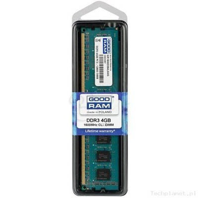 Модуль пам'яті для комп'ютера DDR3 4GB 1600 MHz Goodram (GR1600D364L11S/4G) (U0002209)