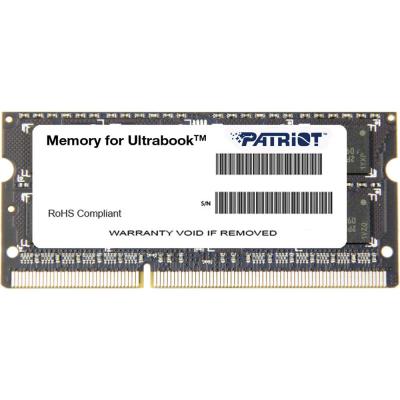 Модуль памяти для ноутбука SoDIMM DDR3L 4GB 1600 MHz Patriot (PSD34G1600L2S) (U0213140)