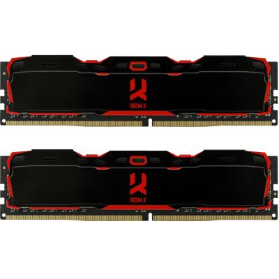 Модуль памяти для компьютера DDR4 16GB (2x8GB) 2666 MHz IRDM Black Goodram (IR-X2666D464L16S/16GDC) (U0275928)