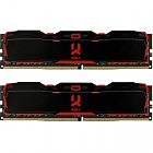 Модуль памяти для компьютера DDR4 16GB (2x8GB) 2666 MHz IRDM Black Goodram (IR-X2666D464L16S/16GDC)