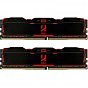 Модуль памяти для компьютера DDR4 16GB (2x8GB) 2666 MHz IRDM Black Goodram (IR-X2666D464L16S/16GDC) (U0275928)