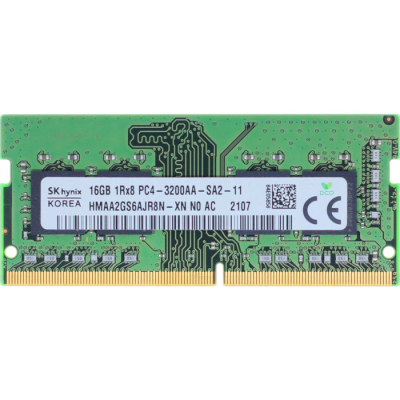 Модуль пам'яті для ноутбука SoDIMM DDR4 16GB 3200 MHz Hynix (HMAA2GS6AJR8N-XN) (U0941199)