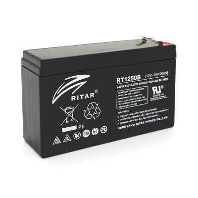 Батарея к ИБП Ritar AGM RT1250B, 12V-5Ah (RT1250B) (U0238246)