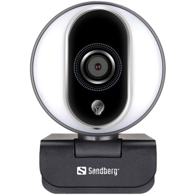 Веб-камера Sandberg Streamer Webcam Pro Full HD Autofocus Ring Light Black (134-12) (U0744605)