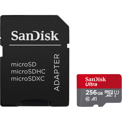 Карта памяти SanDisk 256GB microSDXC class 10 UHS-I Ultra (SDSQUAC-256G-GN6MA) (U0874219)