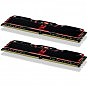 Модуль пам'яті для комп'ютера DDR4 32GB (2x16GB) 3200 MHz IRDM Black Goodram (IR-X3200D464L16A/32GDC) (U0568117)